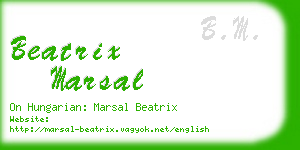 beatrix marsal business card